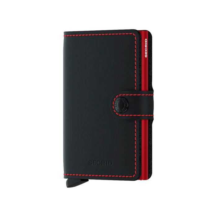 Billetera Secrid Miniwallet Matte Black & Red