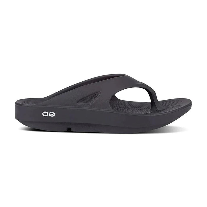 Oofos Zapatillas Unisex Active Recovey OOriginal thong Black