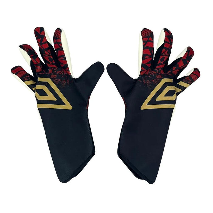Umbro Guantes Masculino Futbol Neo League Glove Black/Gold/Fire Whirl