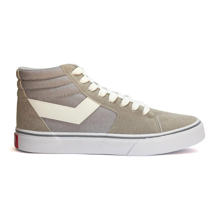 CF-1189H-M-20 PONY CALZADOS LIFESTYLE MASCULINO MODA CONEY CLASSIC HIGH GREY/WHITE