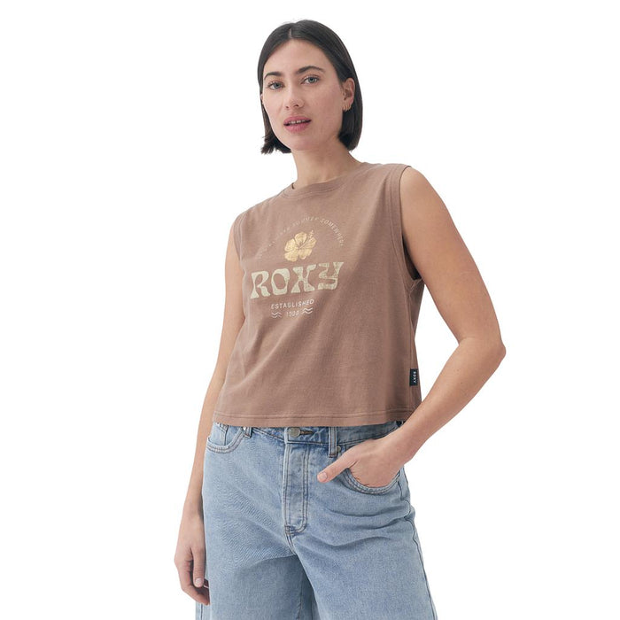 Roxy Musculosas Femenino Moda Nightfall Marron