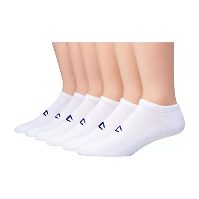 038257132359 CH172 Champion Medias Masculino No Show 6 Pairs White
