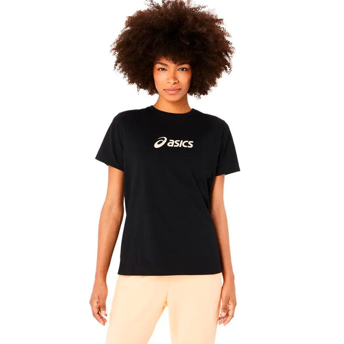 Asics Remeras Femenino Training Core Logo Tee Performance Black