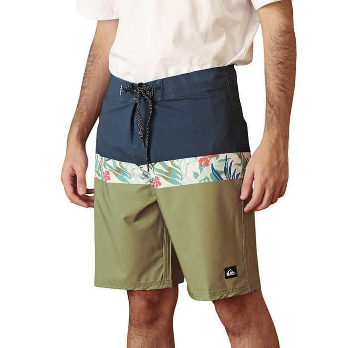 Quiksilver Shorts de Baño Masculino Moda Boardshort 19" Panel