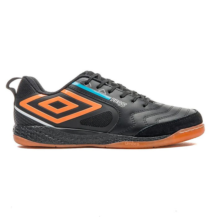 Umbro Indoor Unisex Futbol Pro 5 Bump Negro/Naranja/Azul Electrico