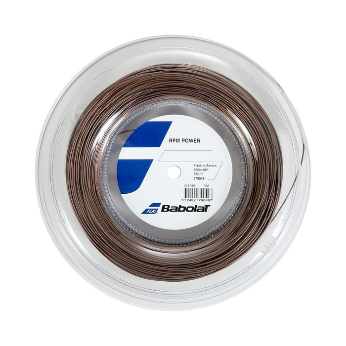 243139-336 BABOLAT ACCESORIOS TENIS CUERDAS RPM POWER 200M ELECTRIC BROWN