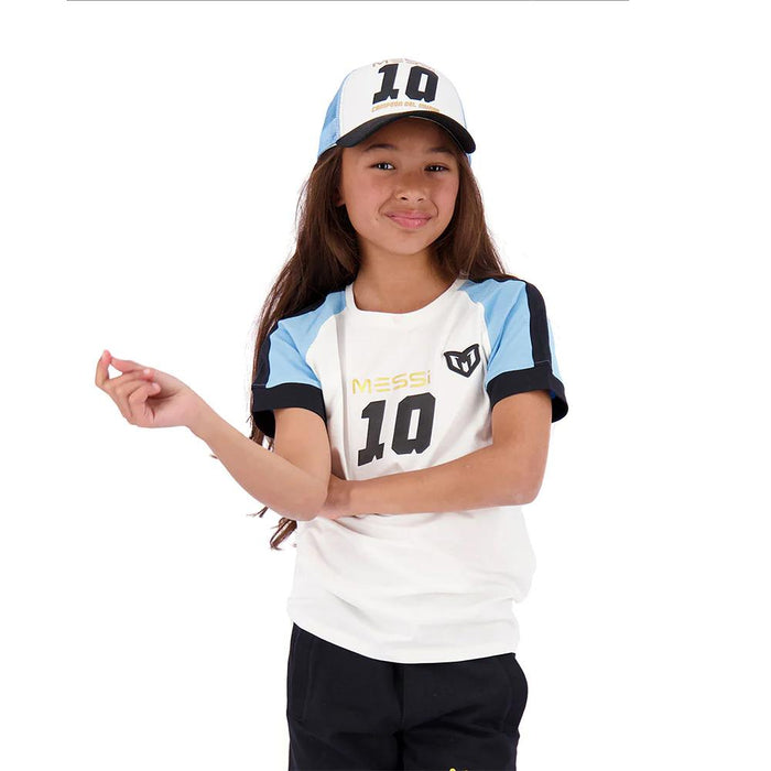 Messi Remeras Niños Campeon Tee Real White
