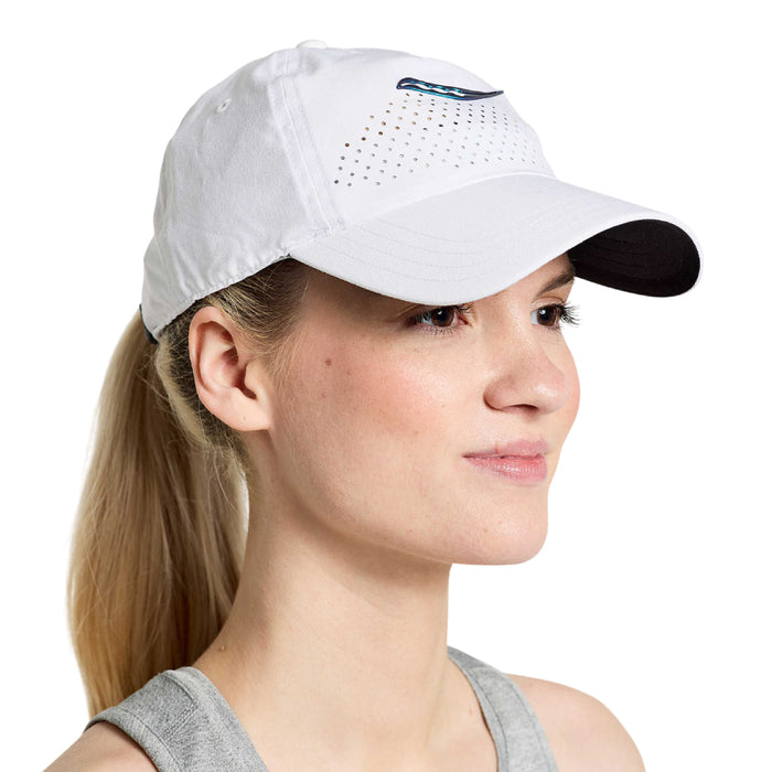 60920041S101 Saucony Gorros Unisex Running Outpace Petite Hat White