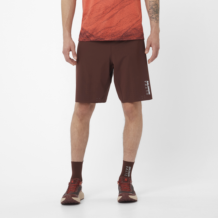 Salomon Shorts Masculino Running S/Lab Ultra 2In1 Sht M Decadent Chocolat Chocolat
