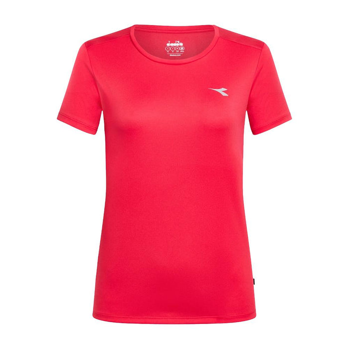 102.180178 Diadora Remeras Femenino Running L. Ss T-Shirt Run Rosso Toreador