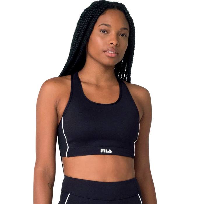 Fila Tops Femenino Training Seven Stripes Fit Black/White