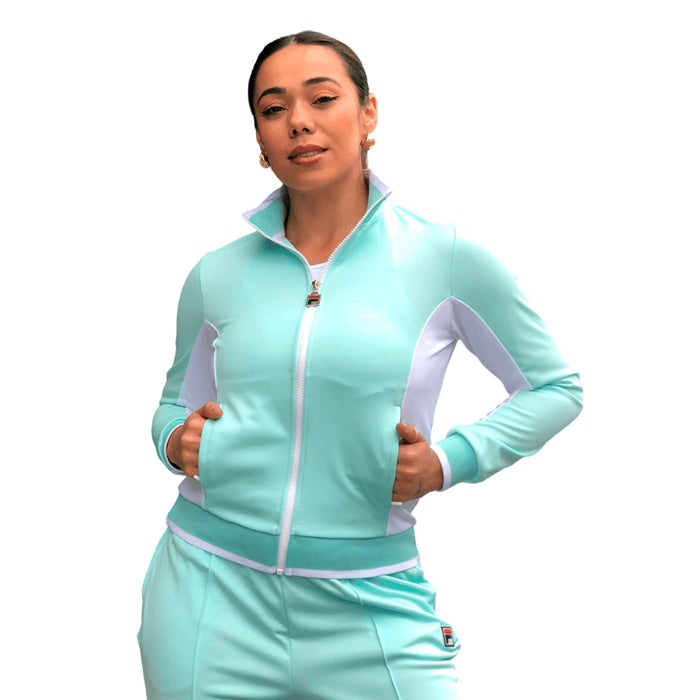 Fila Camperas Femenino Moda Jacket Heritage F-Box Green Water