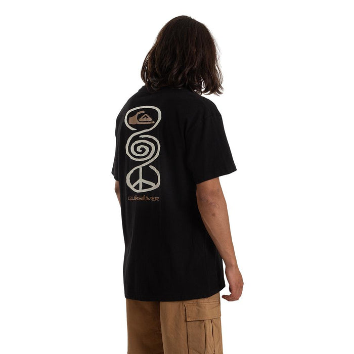 Quiksilver Remeras Masculino Moda Harmony Spyral Negro