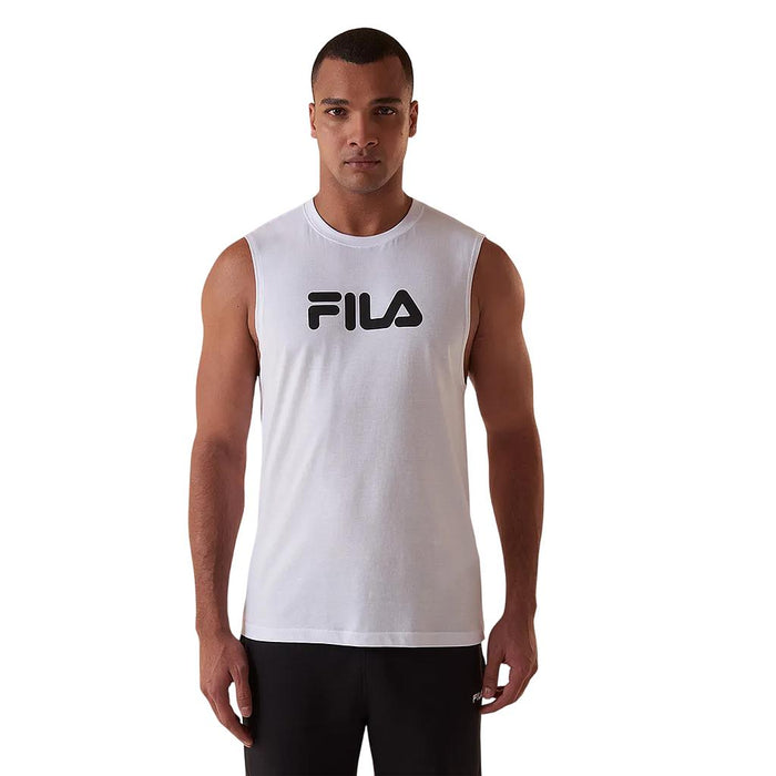 Fila Musculosas Masculino Moda Letter Branco/Preto