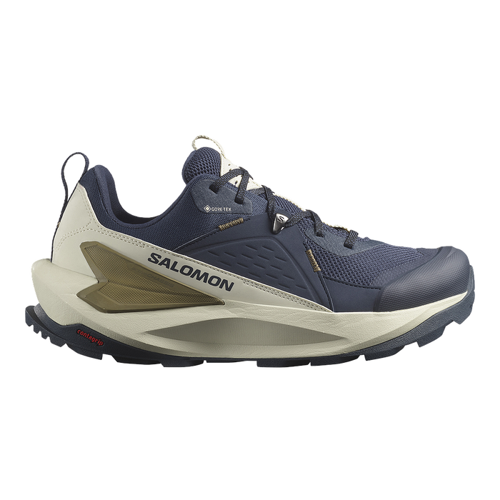Salomon Outdoors Masculino Hiking Elixir GTX Blue Nights/Almond Milk/Gothic Olive