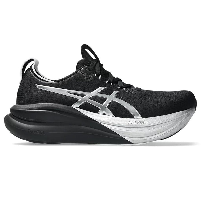 Asics Deportivos Femenino Running Gel Nimbus 28  Platinum/Black