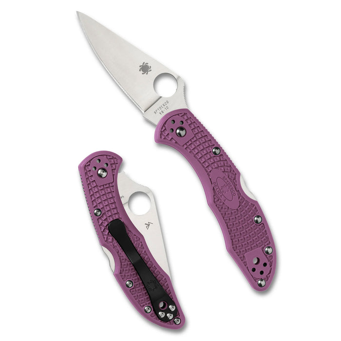 Cuchillo SPYDERCO Delica 4 Lightweight Purple Flat Ground