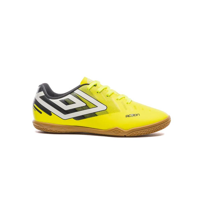 Umbro Indoor Niños Futbol Action Jr Limon/Negro/Blanco