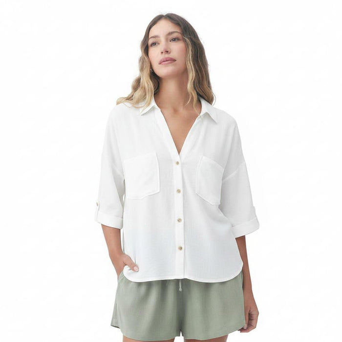 Roxy Camisas Femenino Moda Caracas White