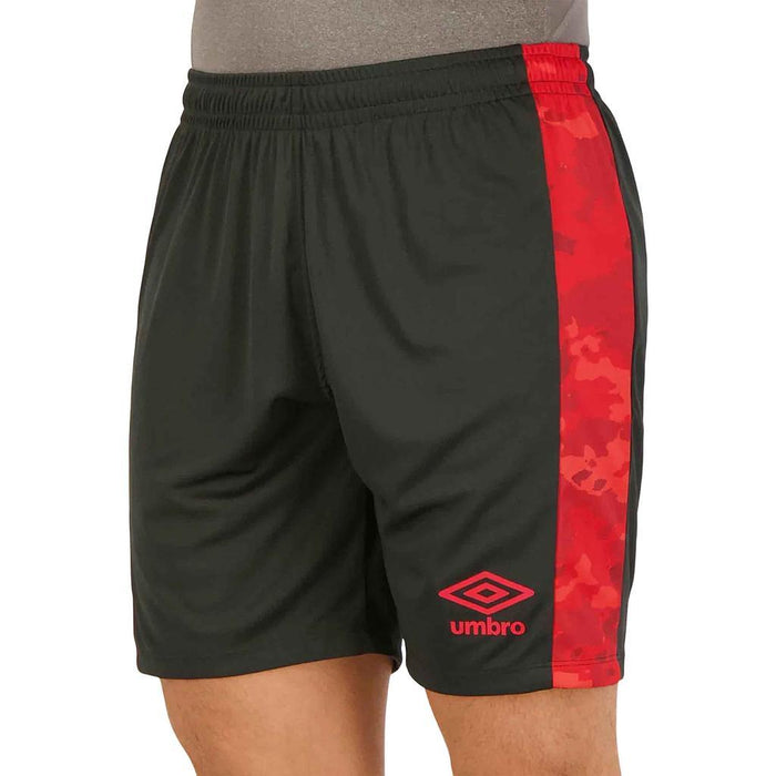 Umbro Shorts Masculino Running Camuflagen Preto/Vermelho