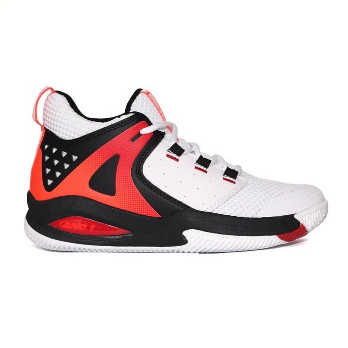And1 Deportivos Masculino Basquet Take Off 3.0 White/Black Trim/Red