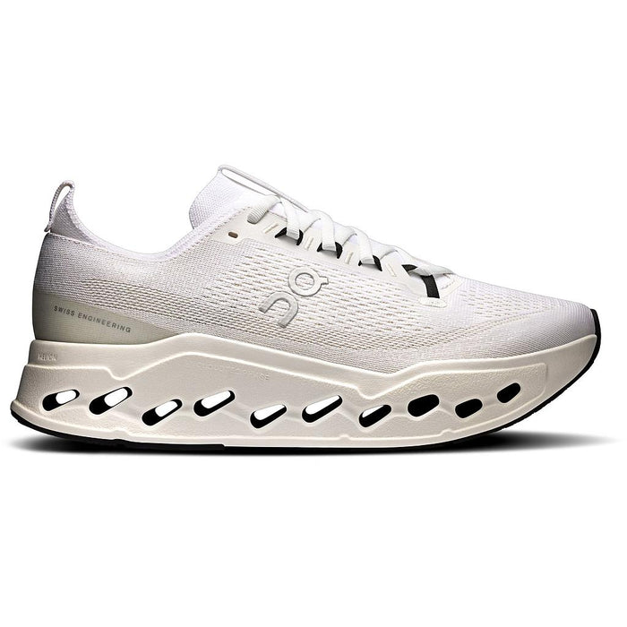 On Deportivos Masculino Running Cloudsurfer Max White/White