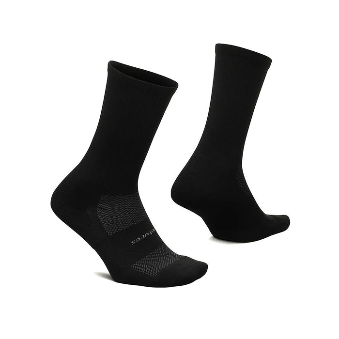 FA10012 Feetures Medias Unisex Running Max Cushion Crew Black