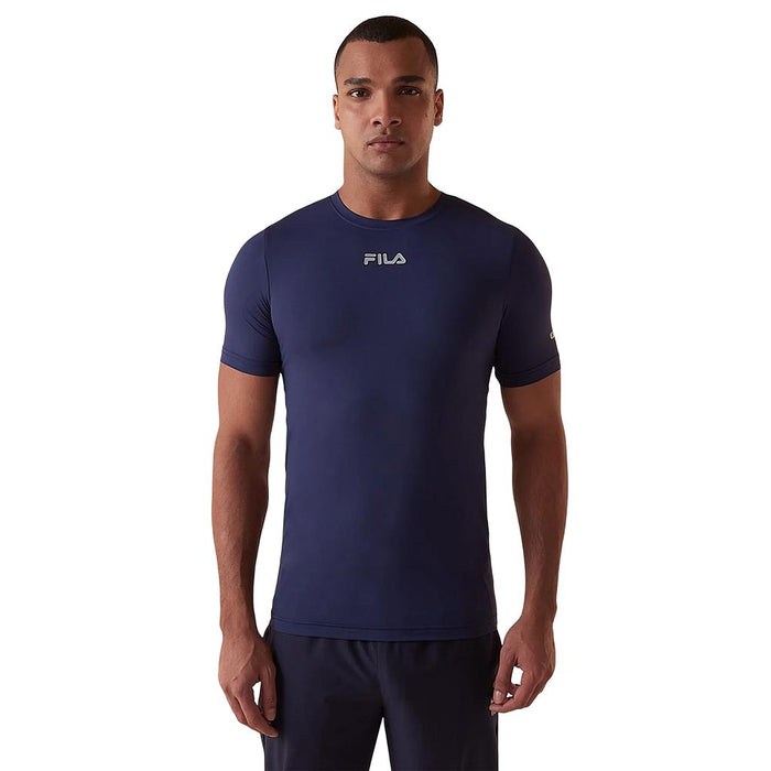 F11AT518106-729 FILA PRENDAS REMERAS MASCULINO TRAINING SUN PROTECT BREEZY MARINHO/PRATA
