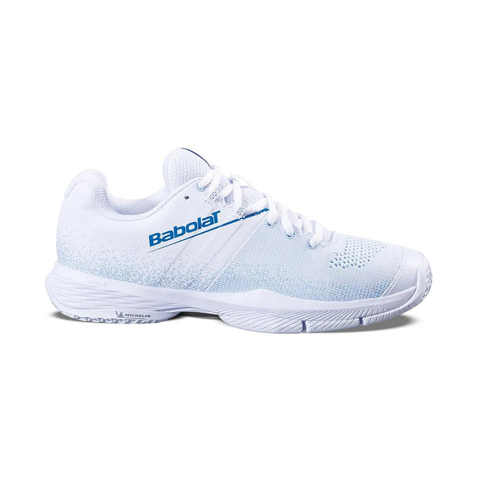 3A1S25C757-1104 BABOLAT CALZADOS DEPORTIVOS FEMENINO PADEL SENSA WHITE/COOL BLUE