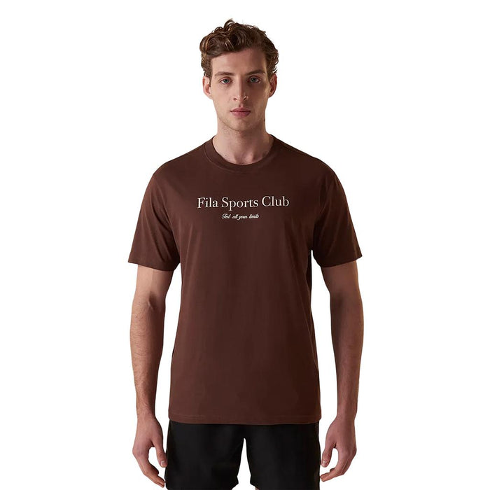 F11L01794-3682 FILA PRENDAS REMERAS MASCULINO MODA COMFORT SPORT CLUB DARK BROWN