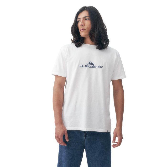 Quiksilver Remeras Masculino Moda Comp Logo White