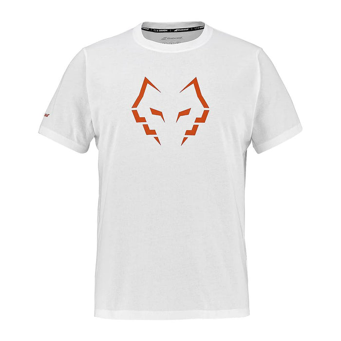 Babolat Remeras Masculino Padel Cotton Tee J. Lebron White/White