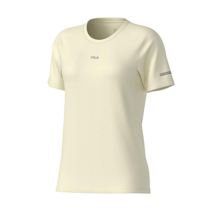 Fila Remeras Femenino Training Sun Protect Breezy Light Cream/Silver