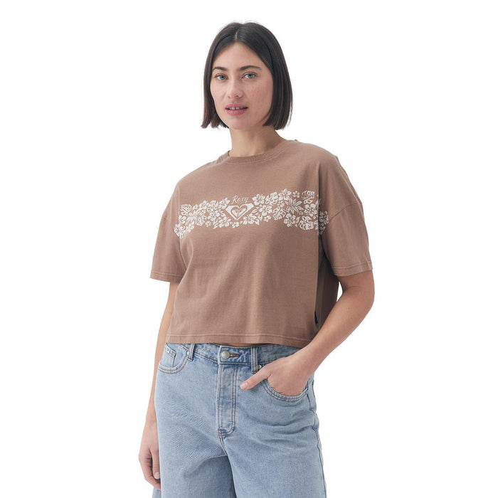 Roxy Remeras Femenino Moda Sunshine Marron