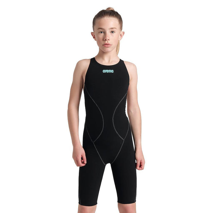 008605-100 Arena Traje de baño Niños Natacion Powerskin Impulso Ob Jr Black Teal