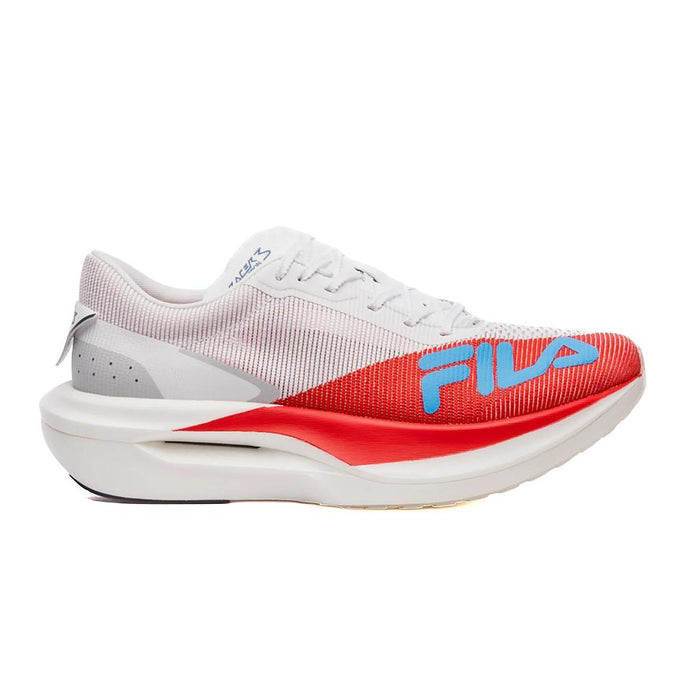 Fila Deportivos Masculino Running Carbon 3 White/Flame Scarlet/Federal Blue