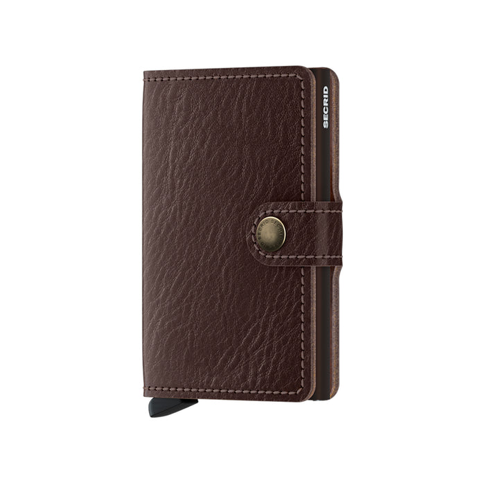 Billetera Secrid Miniwallet Vegetable Tanned Espresso-Brown