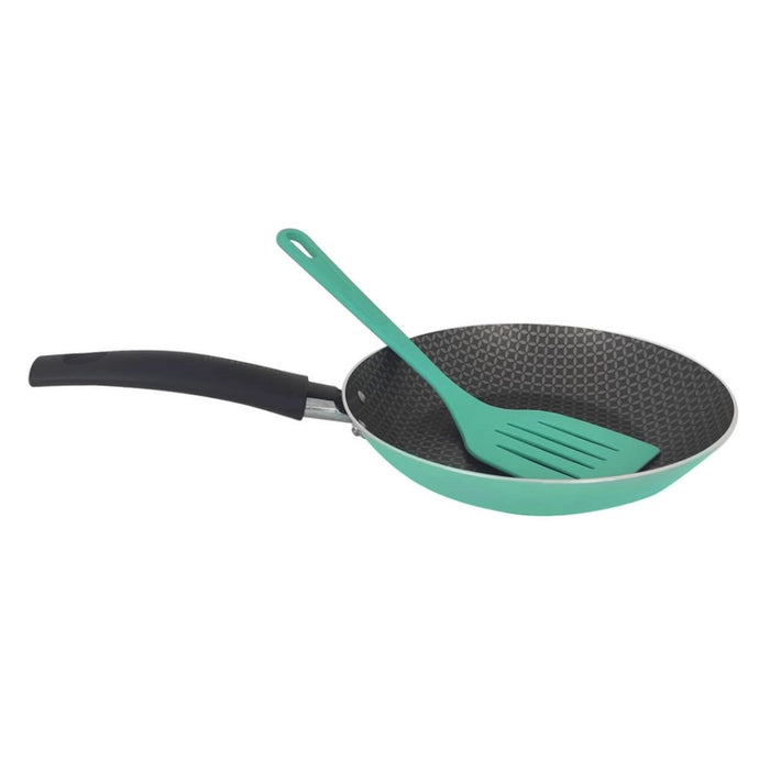 7896398341527 MULTIFLON BAZAR COLOR POR SARTEN 22 VERDE C/ESPATULA