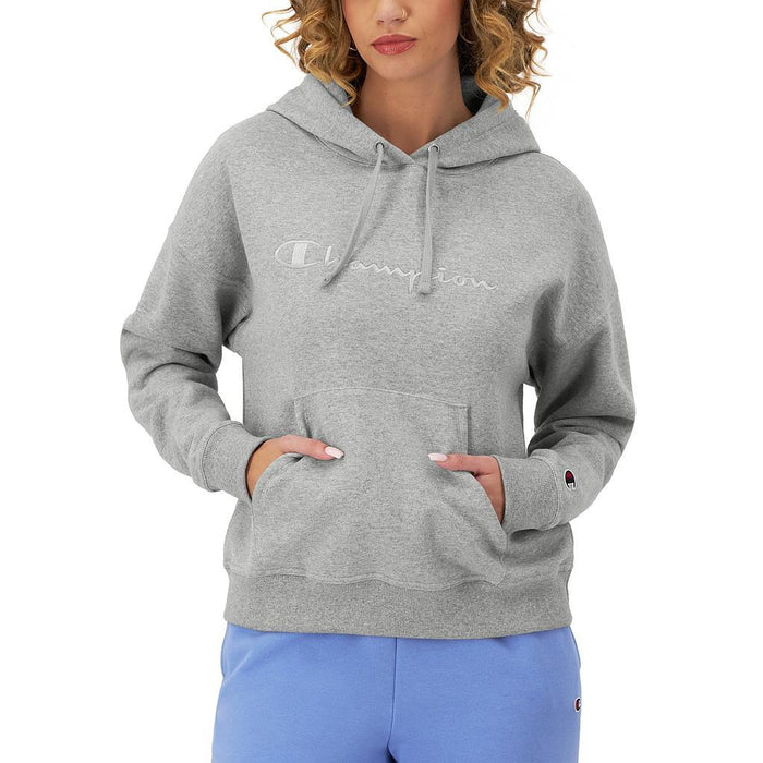 Champion Canguros Femenino Moda Powerblend Hoodie Oxford Gray