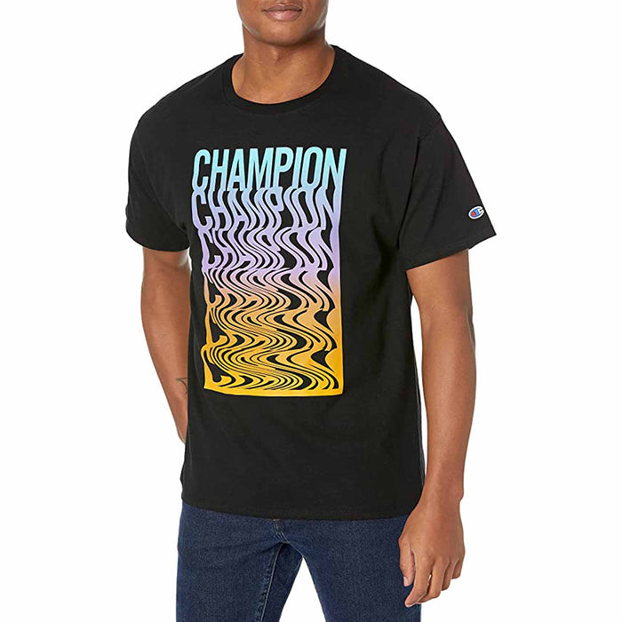 Champion T-Shirt Masculino Classic Graphic Tee Black