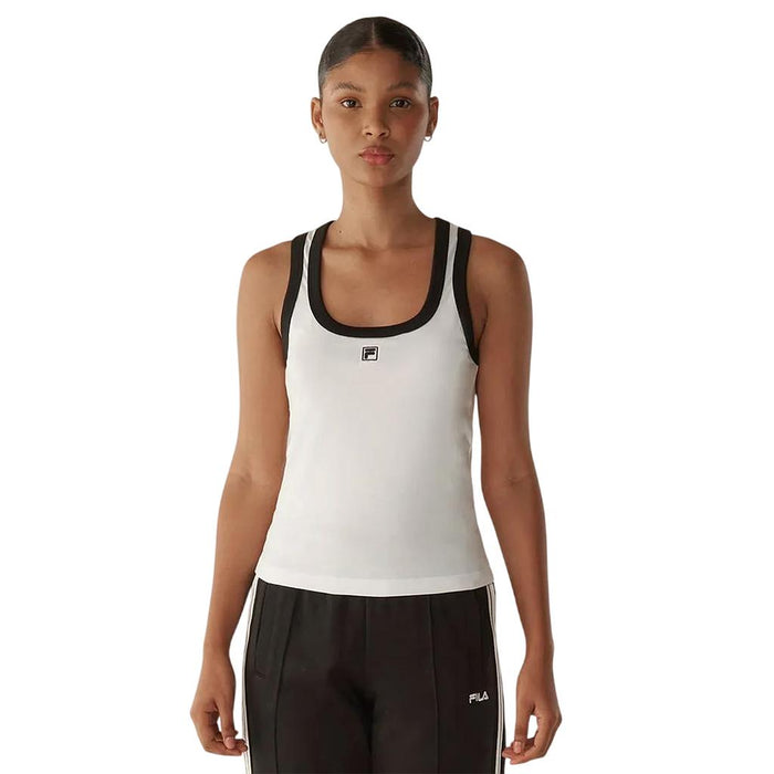 Fila Musculosas Femenino Moda Slim F Box Off White/Black