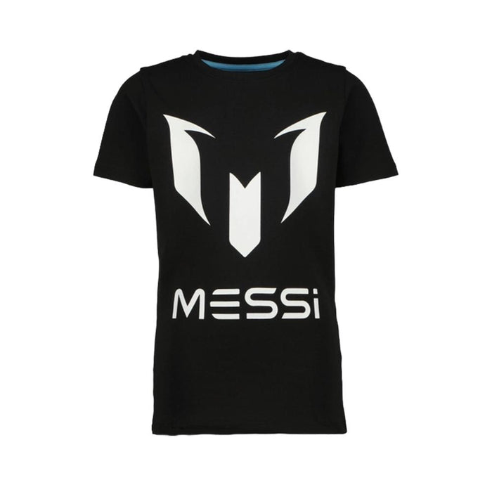 Messi Remeras Niños Logo-tee-Messi Deep Black