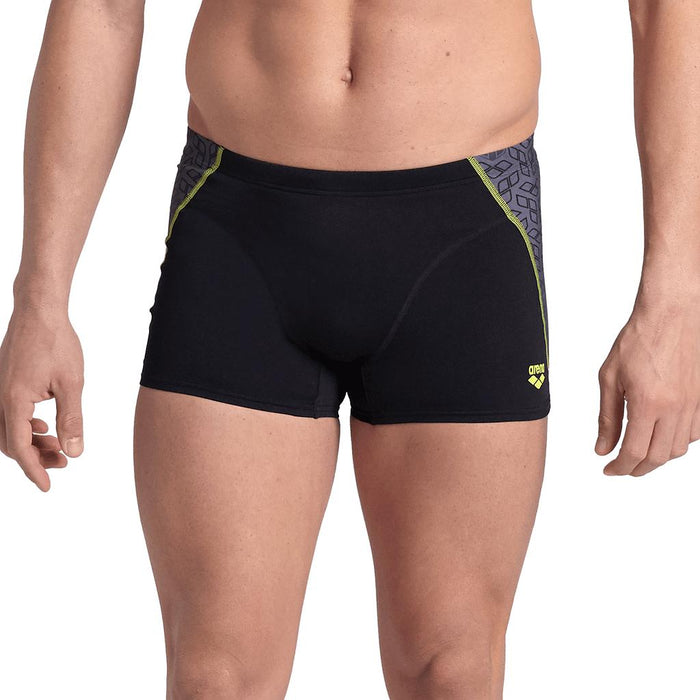 007163-550 ARENA PRENDAS SHORTS MASCULINO NATACION CAMO KIKKO SWIM SHORT BLACK BLACK MULTI