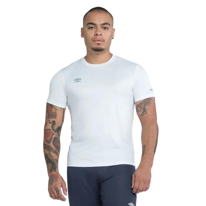 Umbro Camisetas Masculino Futbol Basic Uv Blanco