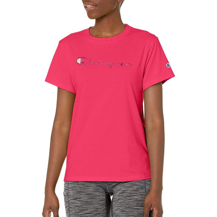 Champion T-Shirt Femenino Classic Tee Pinky Peach