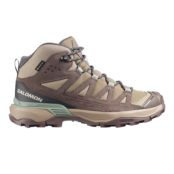 Salomon Deportivos Femenino Hiking X Ultra 360 Ltr Mid Gtx Desert Ta/Iron/Green Mil