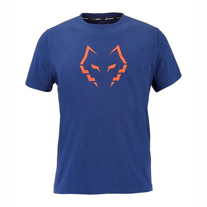 Babolat Remeras Masculino Padel Cotton Tee J. Lebron Blue Depths