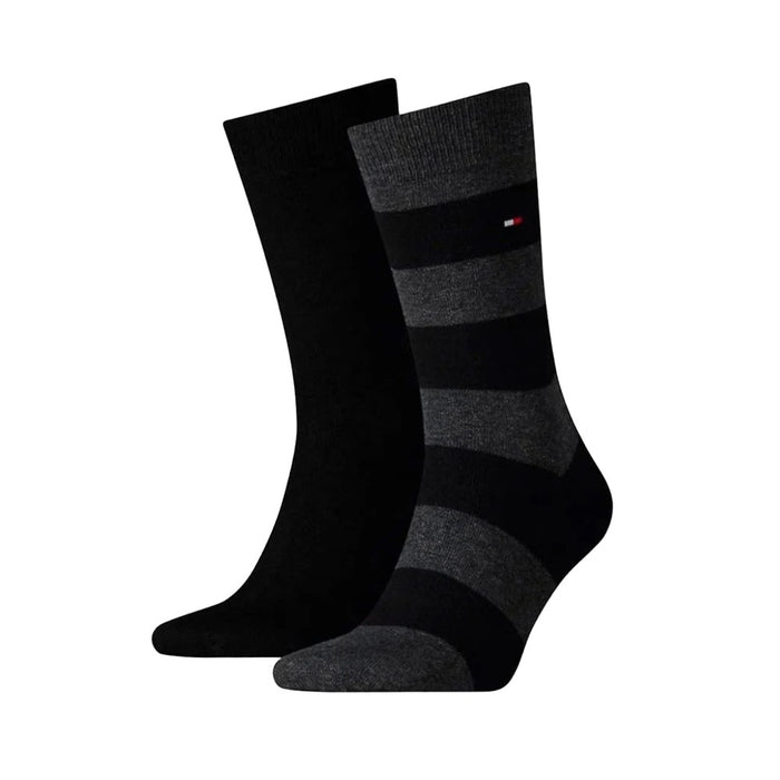 Tommy Hilfiger Th Masculino Rugby Sock 2P Medias Para Caballero