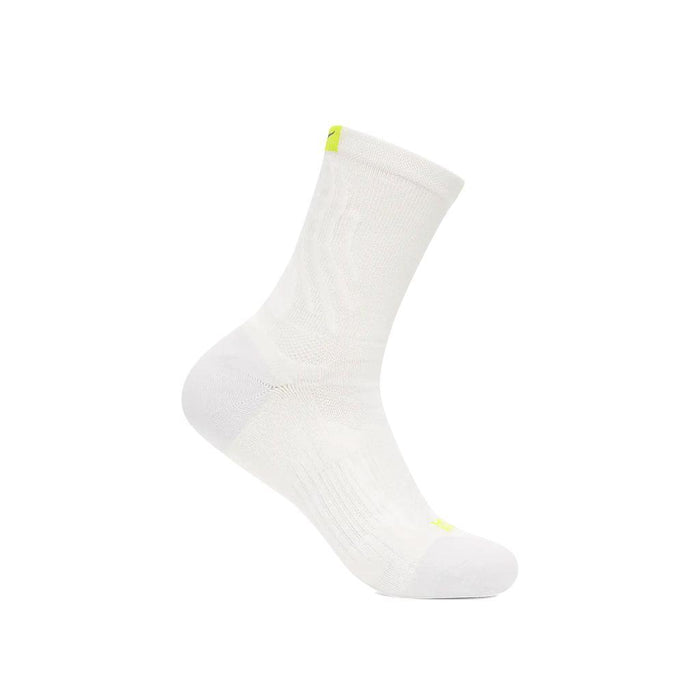 Hoka Medias Masculino Running Bondi Quarter Run Sock White