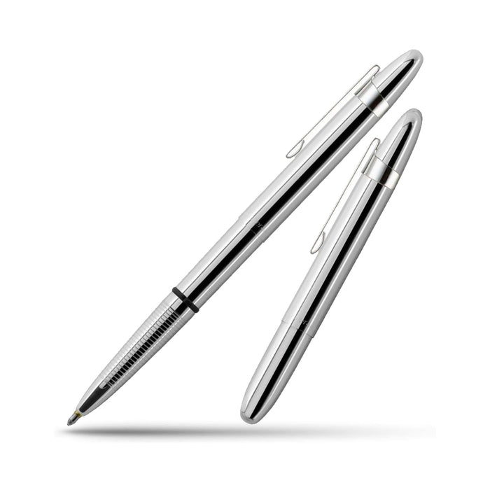 Chrome Bullet Space Pen w/ Clip - Gift Boxed